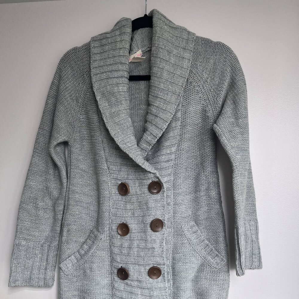 Women's double-breasted cardigan sweater